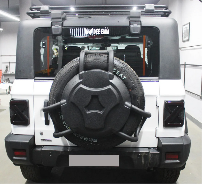 Monster Style Stepney Cover Lock for Mahindra Thar 2020 Onwards