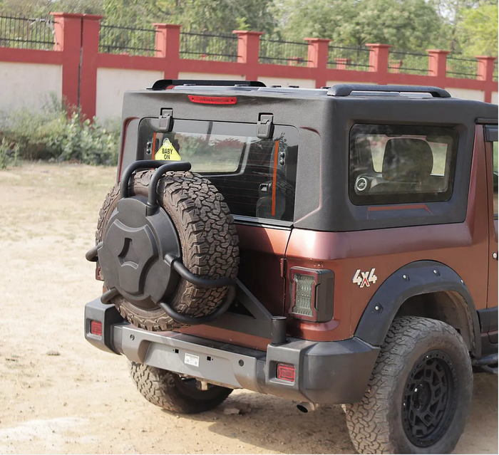Monster Style Stepney Cover Lock for Mahindra Thar 2020 Onwards