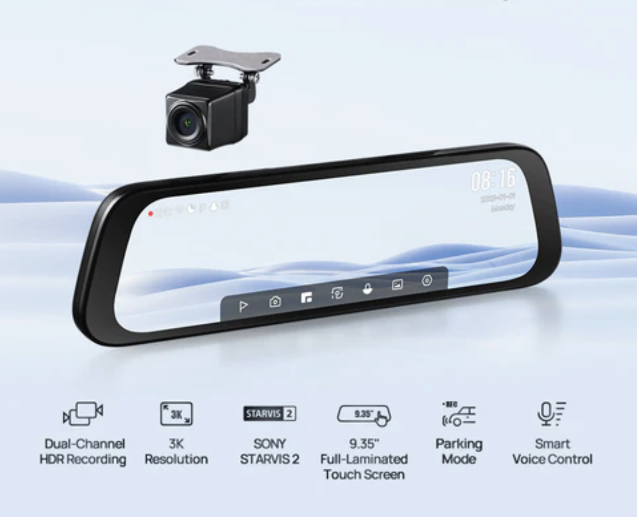 Night Fury Mirror Dashcam